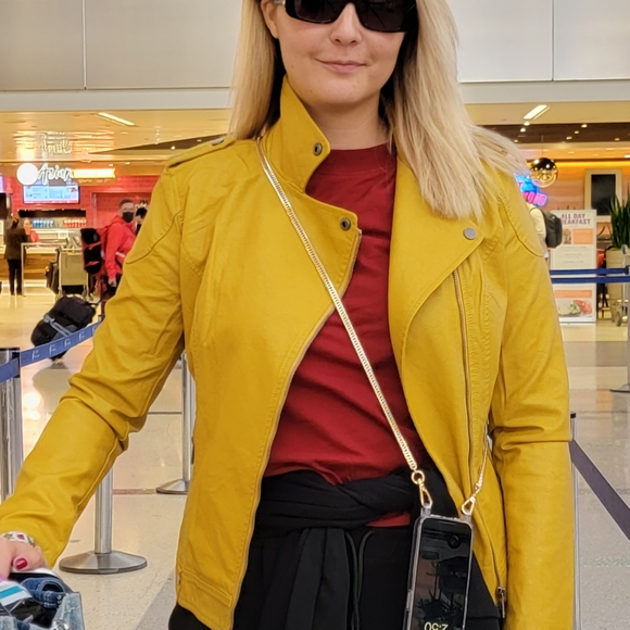 Vegan leather womanjacket - Picture 6 of 9